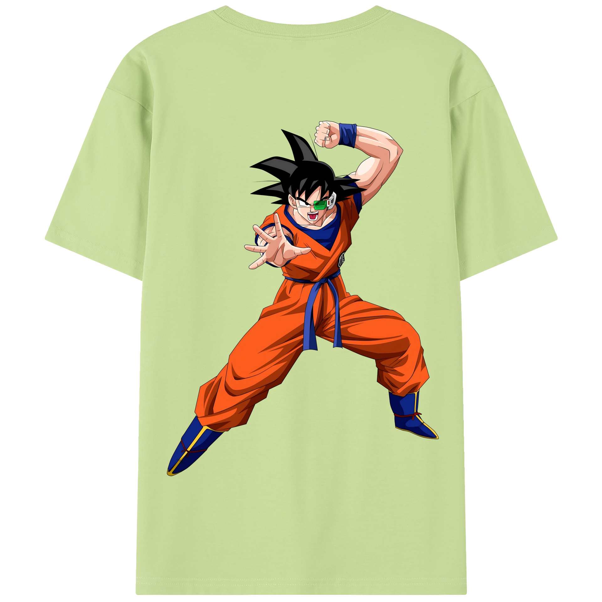 （画像用） ドラゴンボール 孫悟空（そん ごくう）Son Goku カカロット DRAGON BALL Kakarotto 綿100％半袖Tシャツ（背面プリント）